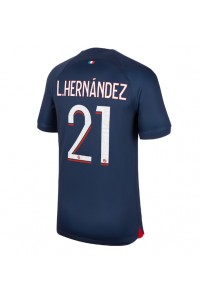Paris Saint-Germain Lucas Hernandez #21 Jalkapallovaatteet Kotipaita 2023-24 Lyhythihainen